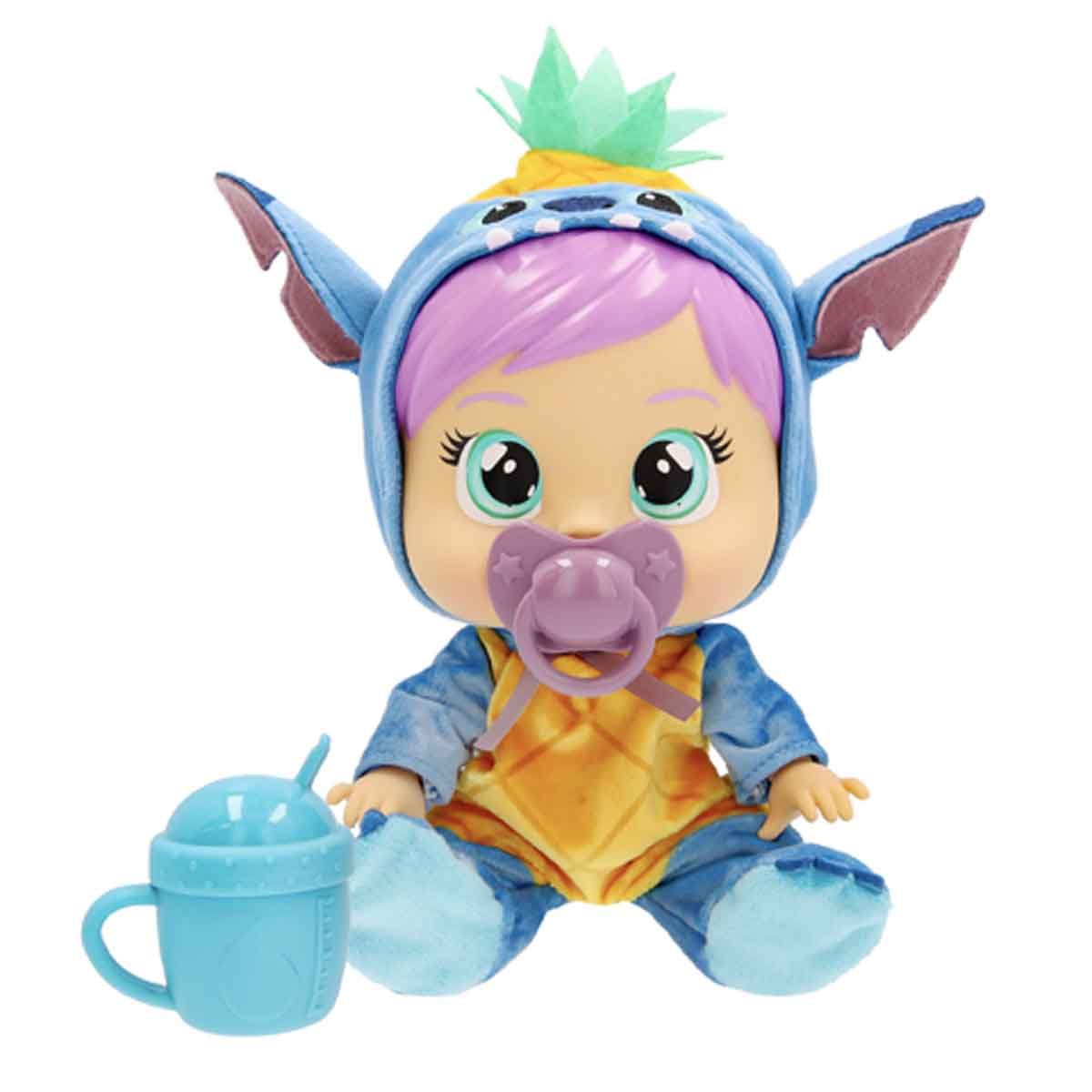 Cry Babies Tiny Cuddles Disney Stitch, Poupée Douce de 25 cm, Pleure de Vraies Larmes, Pyjama Disney, Jouet Cadeau pour Garçons et Filles +18 Mois Cry Babies Tiny Cuddles Disney Stitch, Poupée Douce de 25 cm, Pleure de Vraies Larmes, Pyjama Disney, Jouet Cadeau pour Garçons et Filles +18 Mois