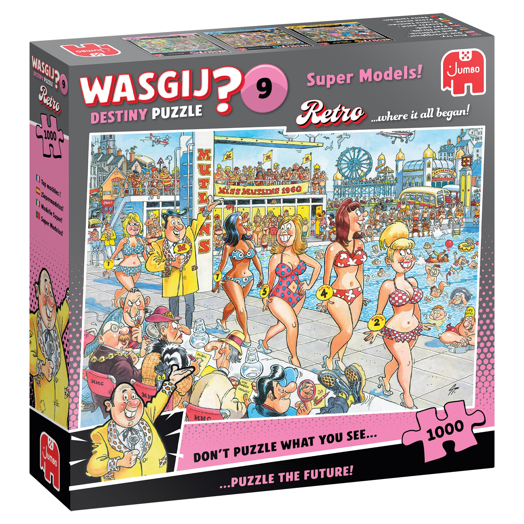 Wasgij Retro Destiny 9 Super Models Puzzle - 1000 Pieces – Toy