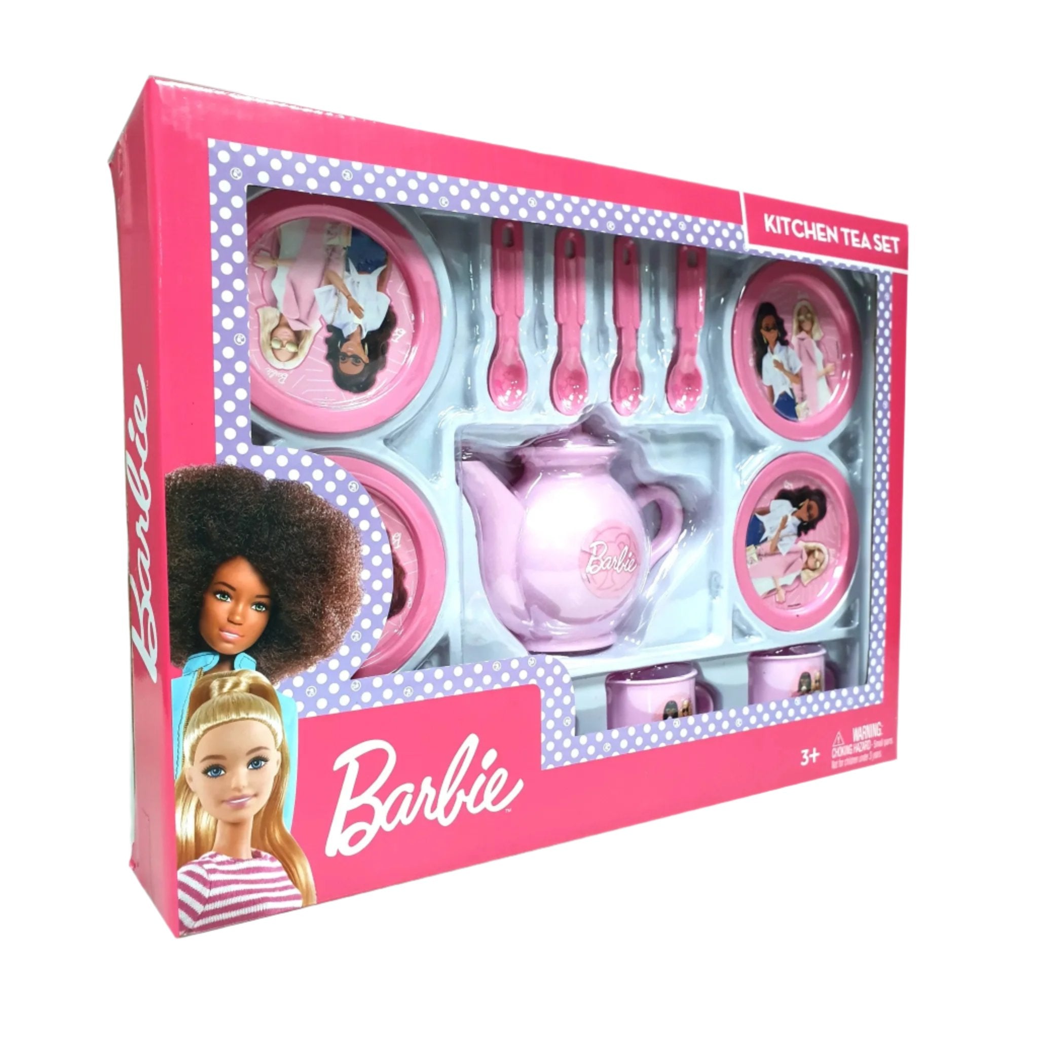 Barbie kitchen playset tea set on sale