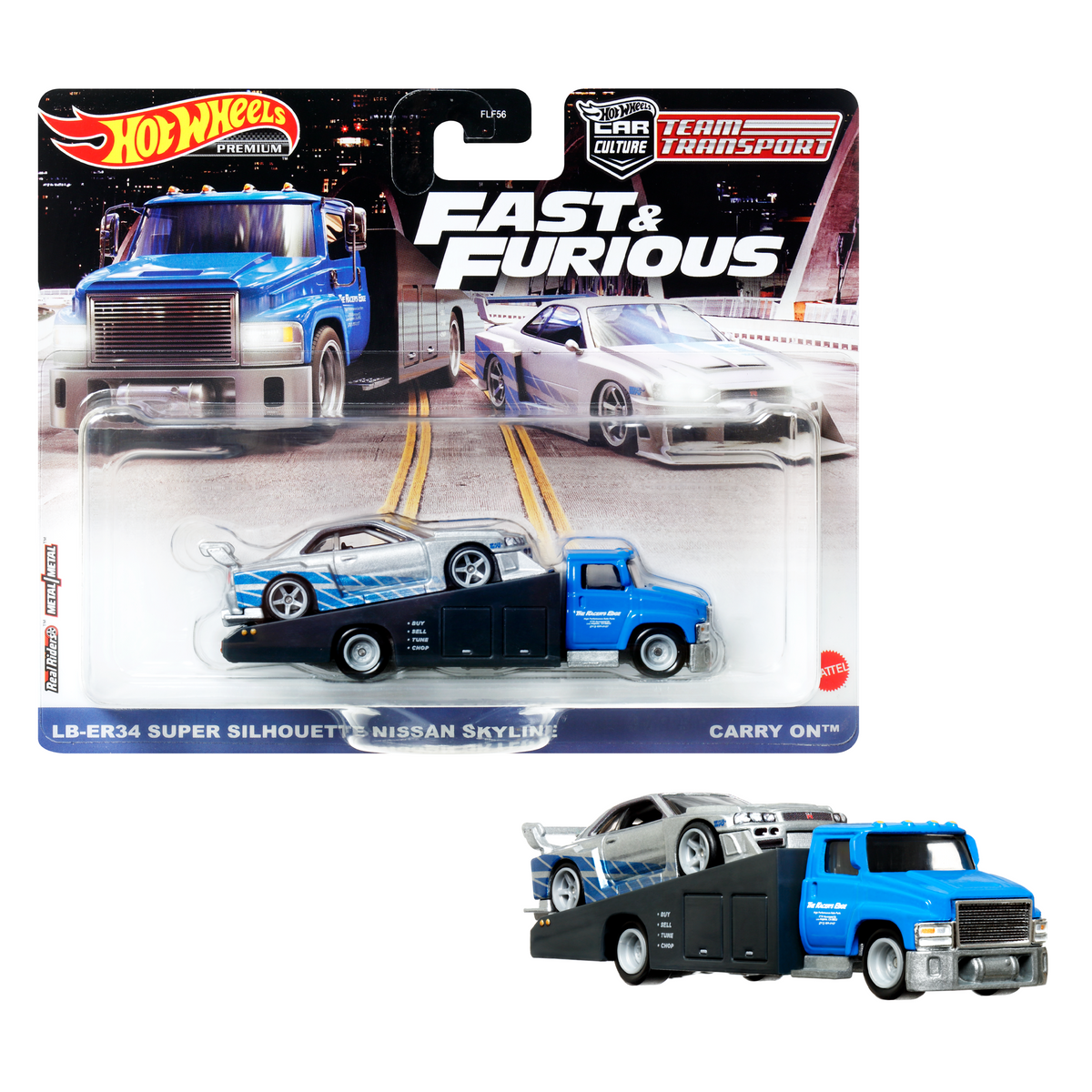 Hot Wheels Premium Team Transport Truck & Race Car 2-Pack Asst