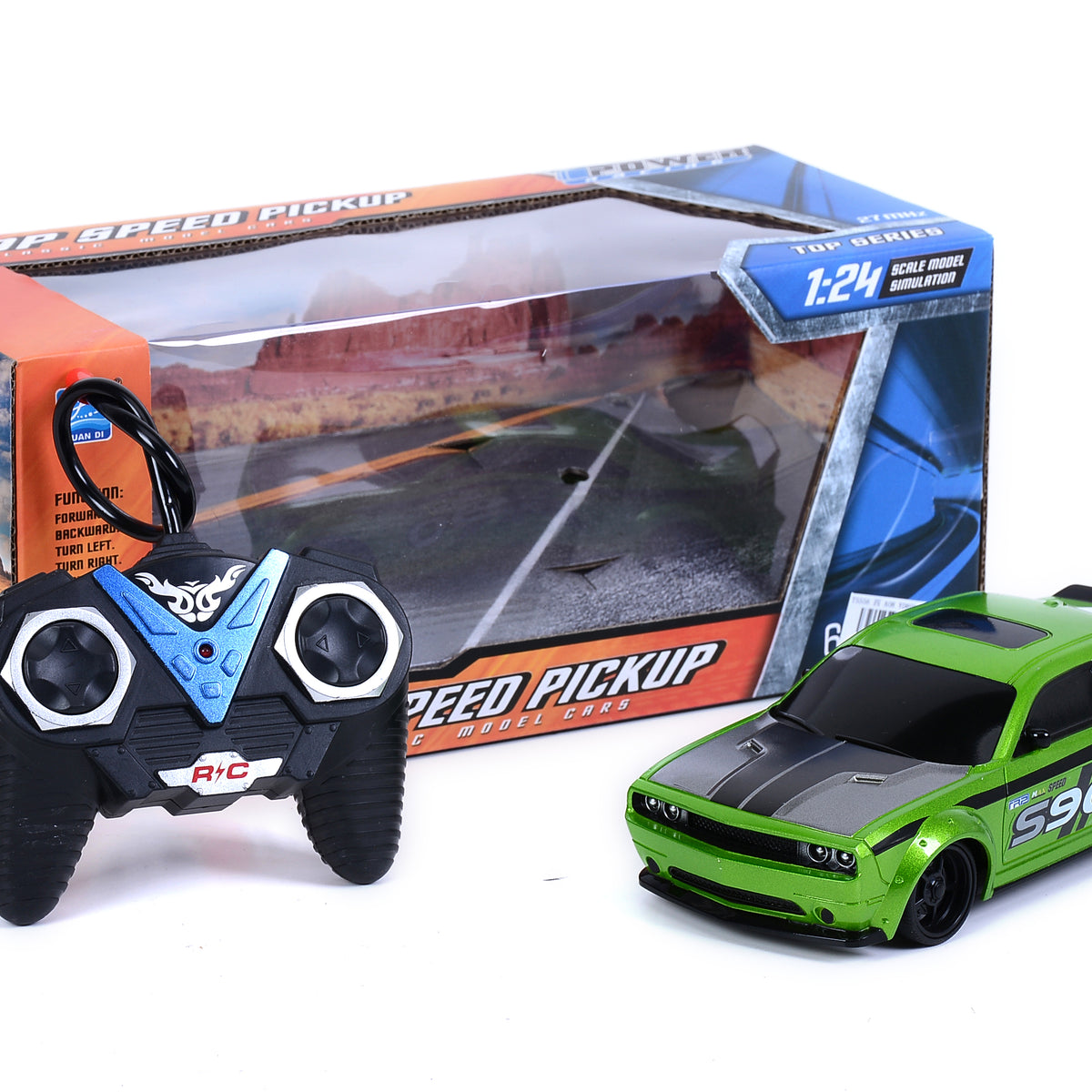 1:24 4-Function R/C Car Green – Toy Kingdom South Africa