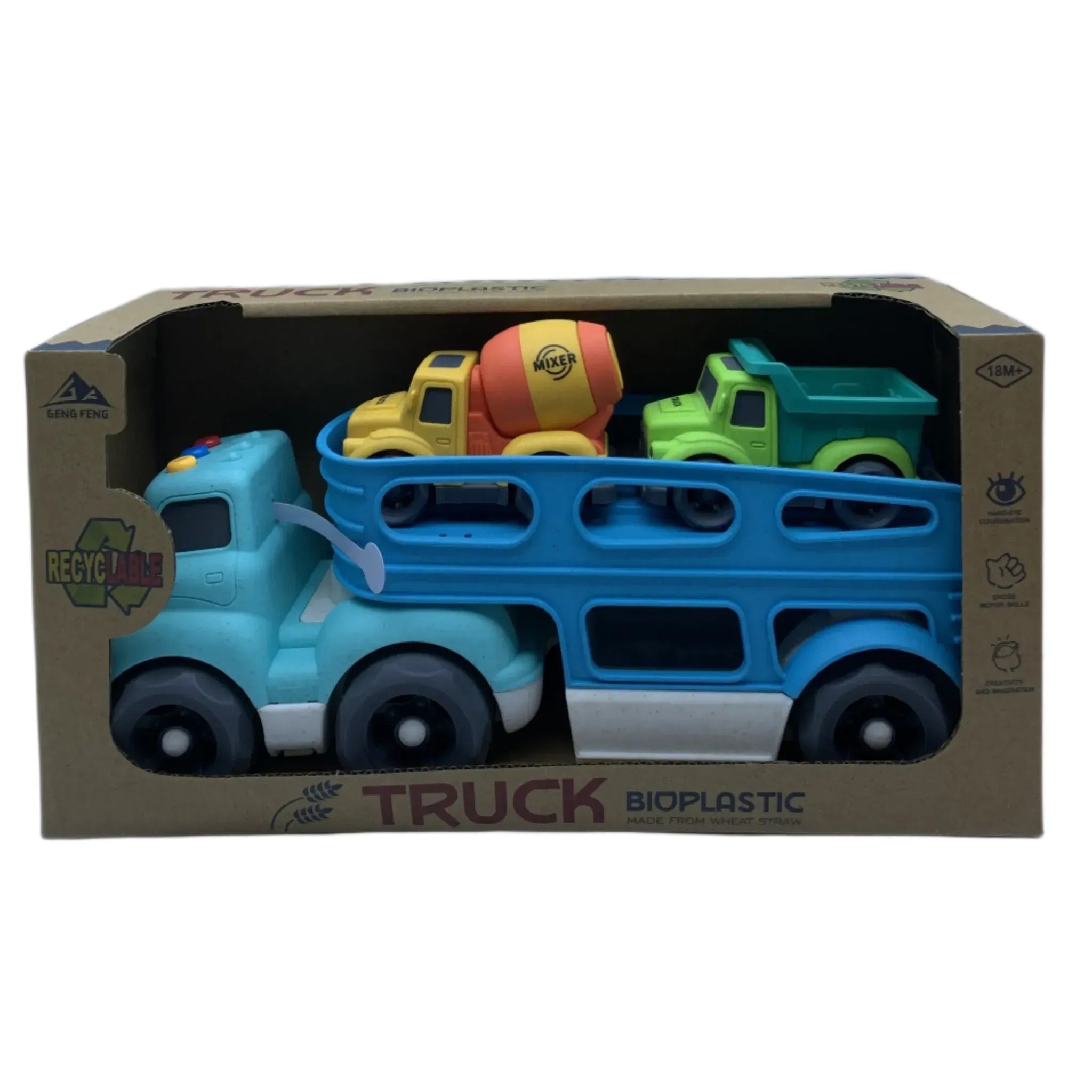 Flat Bed Truck with Two Mini Trucks – Toy Kingdom South Africa