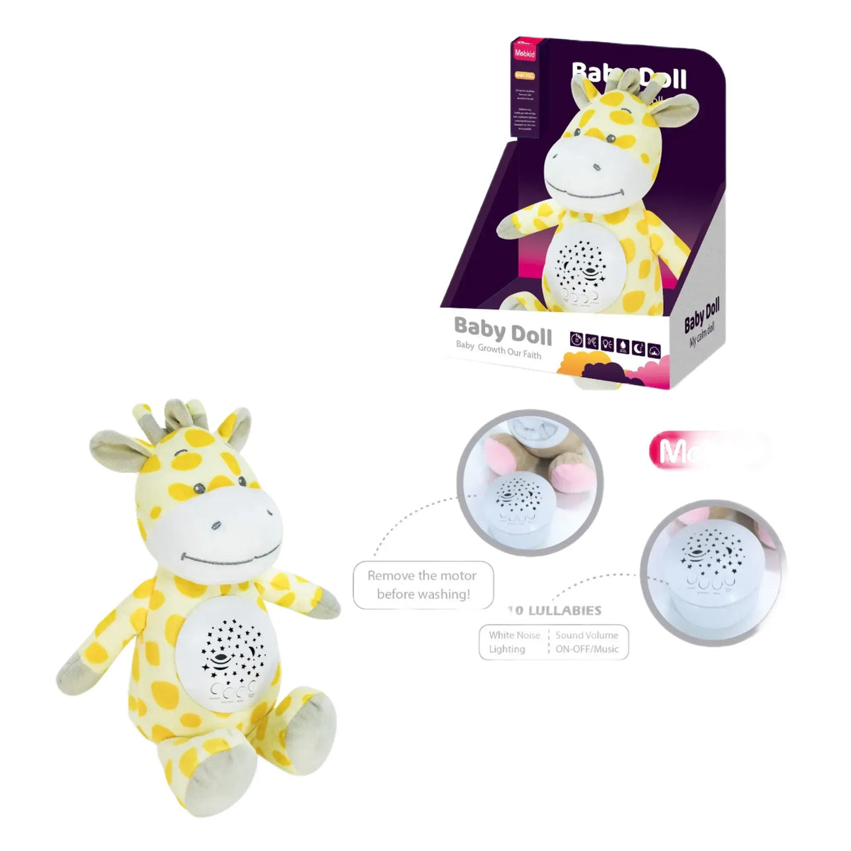 Plush Soothing Lullaby Giraffe – Toy Kingdom South Africa