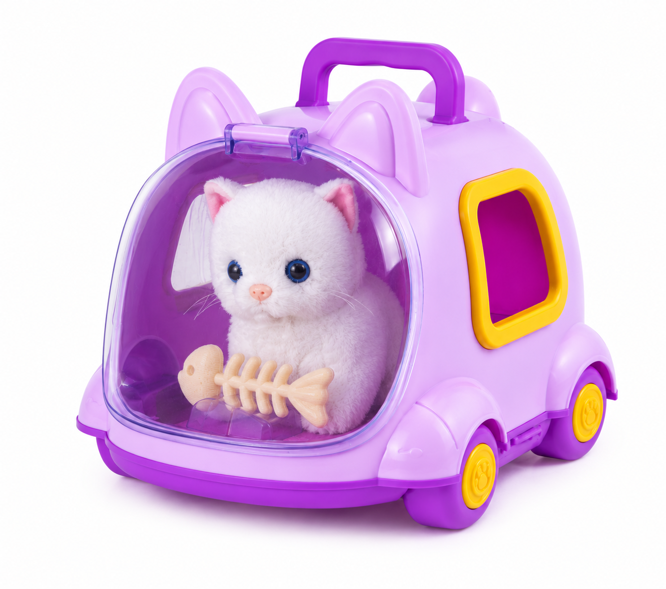 【ACME FURNITURE】花井氏STUFFED CAT with BOX Assorted Portable Plush Cat Cage – Toy Kingdom South Africa