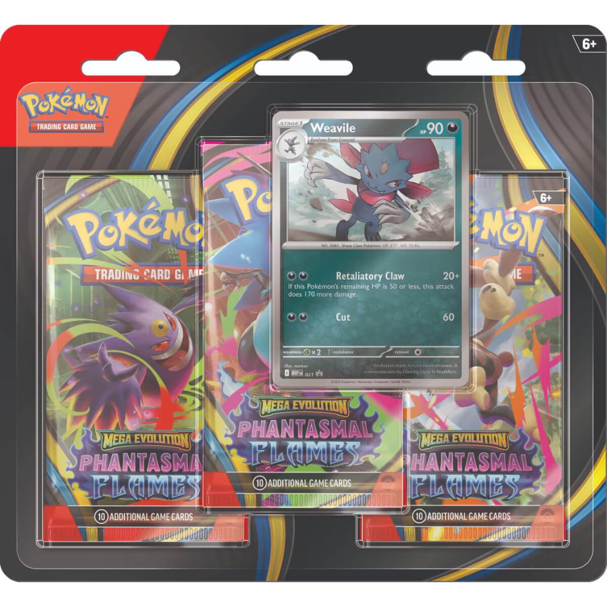ポケモン Phantasmal Flames 3-pk (2個) Pokemon: Mega Evolution—Phantasmal Flames - 3-Pack Blister – Toy