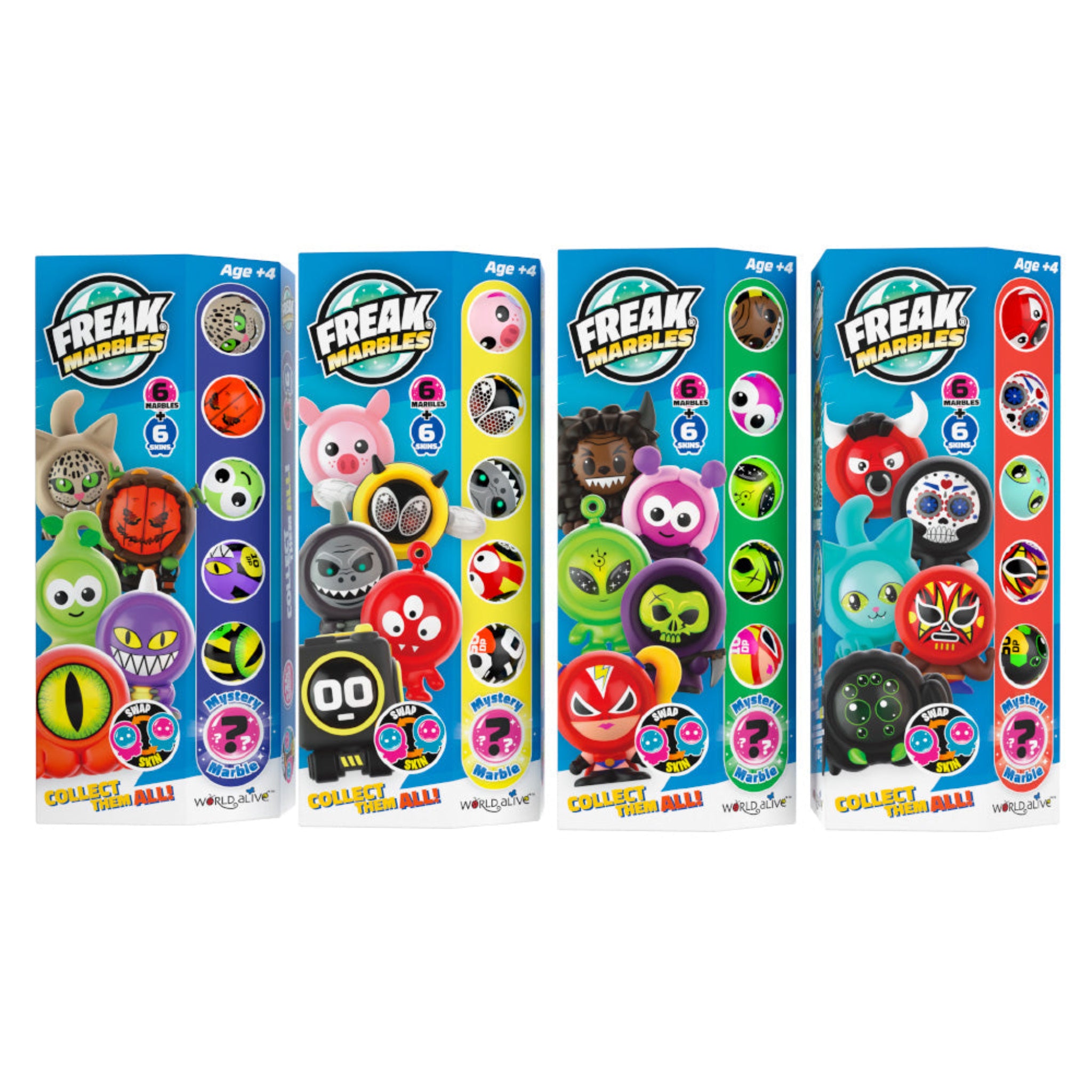 Freak Marbles Totem 6-Pack Blue Assorted – Toy Kingdom South Africa