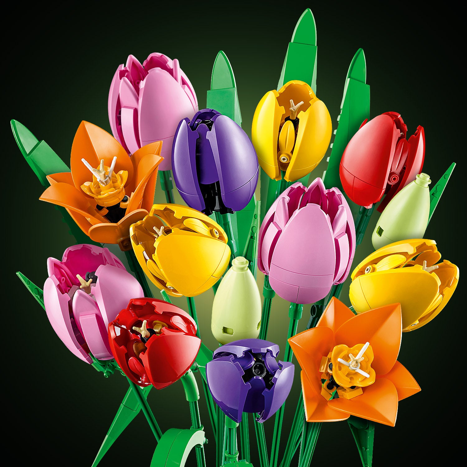LEGO Botanicals Tulip Bouquet - 576 Pieces for Adults – Toy