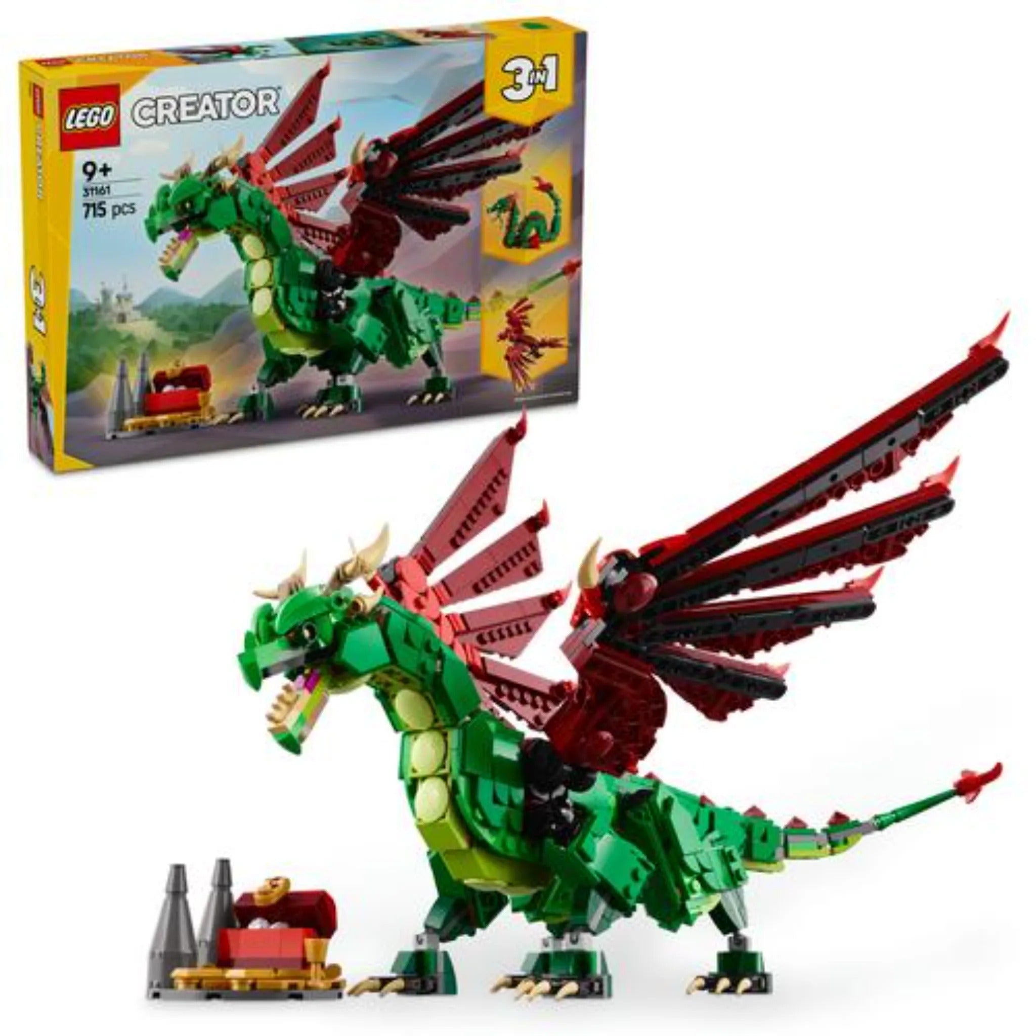 LEGO® Creator 3in1 Medieval Dragon Figure – Toy Kingdom South Africa