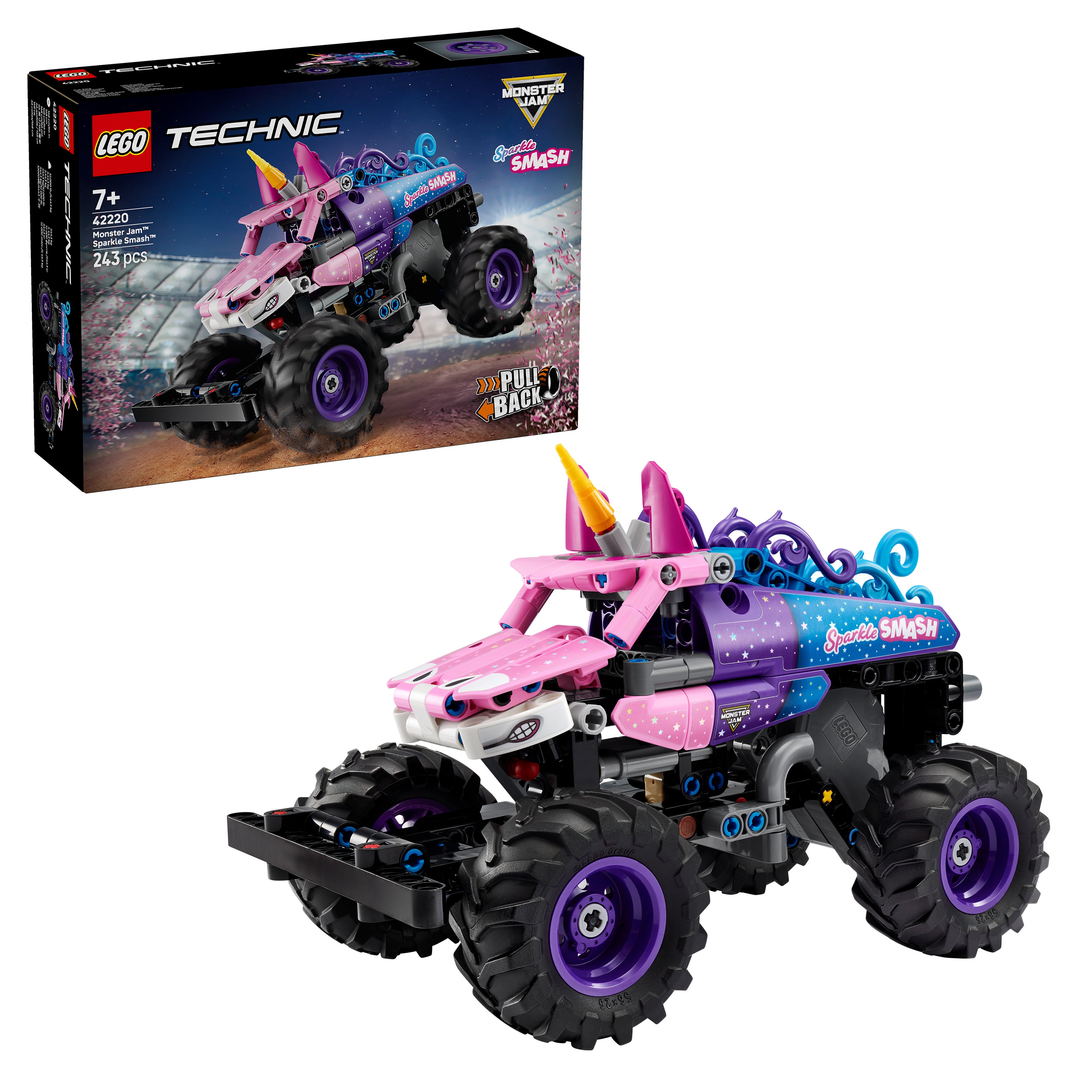 スミス　バトラックスタイガー　BTK-S631L BTK-62ML セット LEGO Monster Jam Sparkle Smash Pullback Truck – Toy Kingdom South
