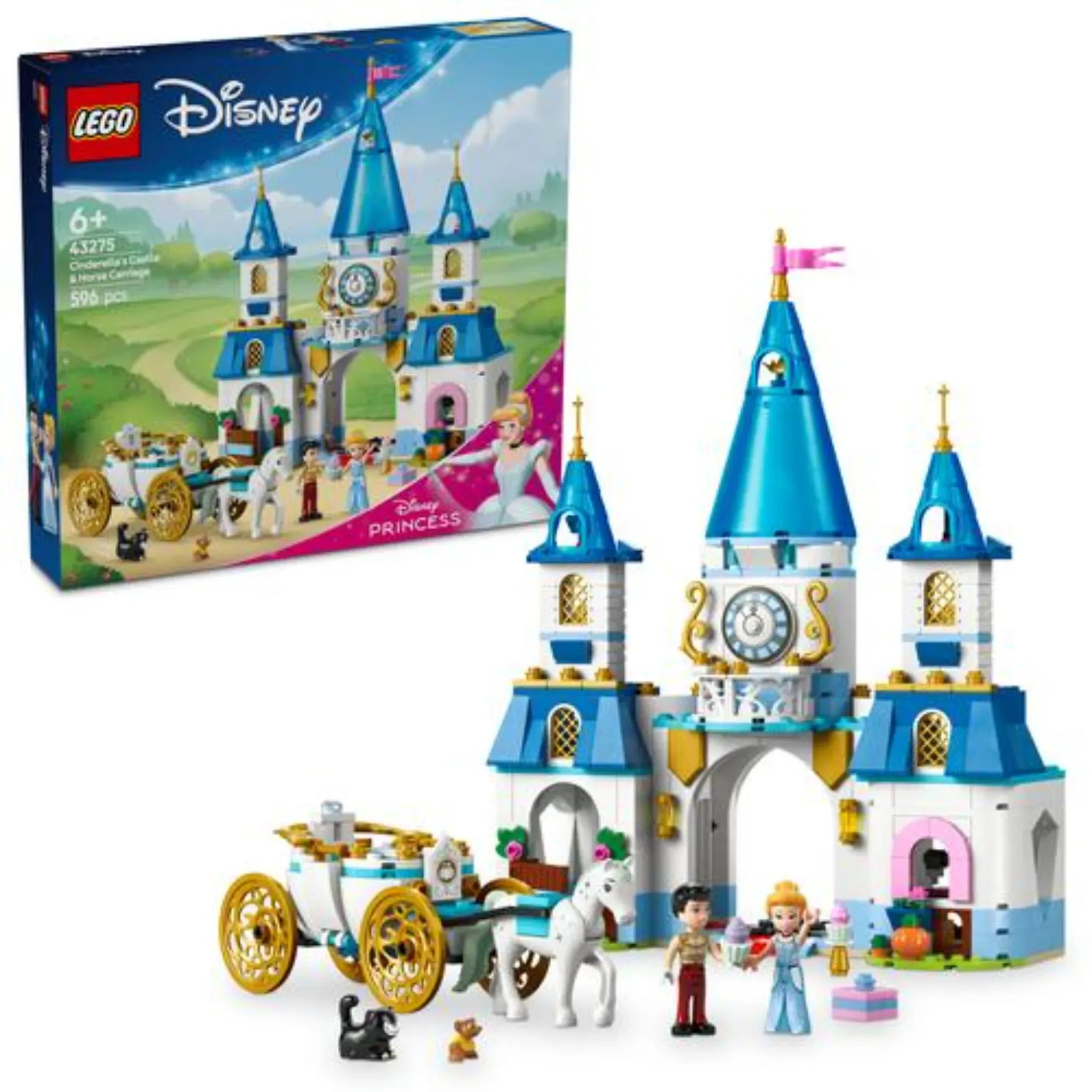 Disney World of English 知育玩具 LEGO® Disney Princess™ Cinderella's Castle & Horse Carriage – Toy