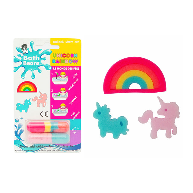 Bath Beans 2pack Unicorn Rainbow