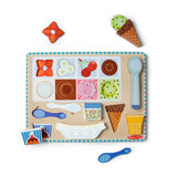 Wooden Mag Ice Cream Puzzle Playset