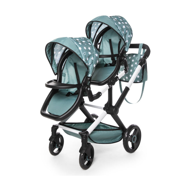 Bayer Twin Xeo Dolls Pram Green