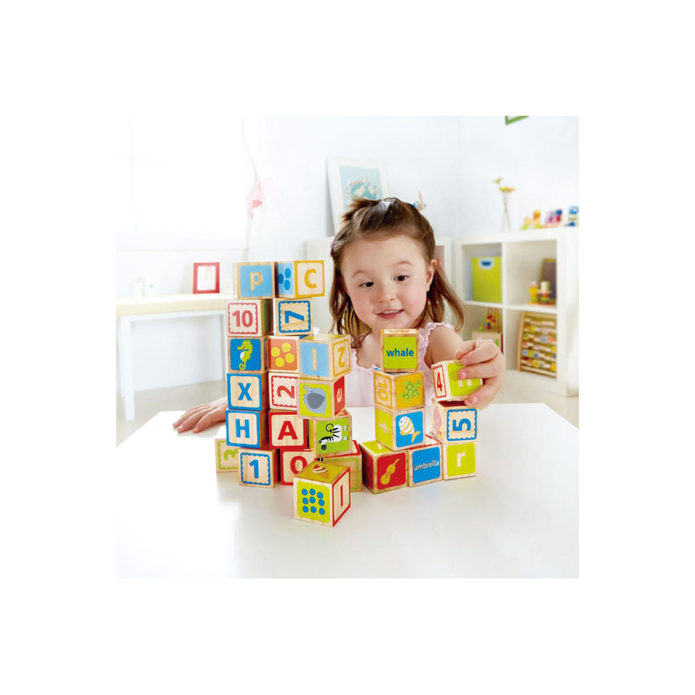 Hape(ハペ) ABCブロックス E0419 Hape ABC Blocks – Toy Kingdom