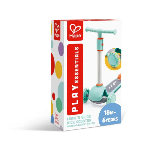 Hape Lean n Glide Kick Scooter Turquoise – Toy Kingdom South Africa
