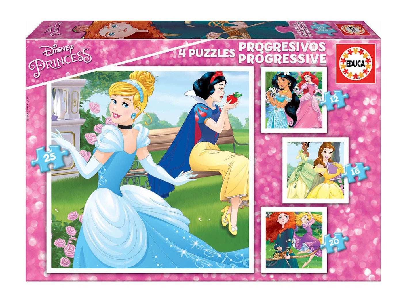 Puzzle Multi 4 Disney Princess 12/25Pcs – Toy Kingdom South Africa