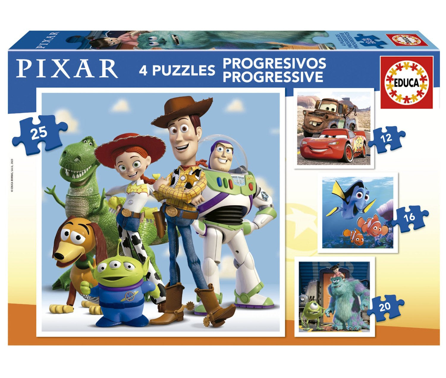 Multi 4 Puzzles - Disney Pixar 12/25Pcs – Toy Kingdom South Africa