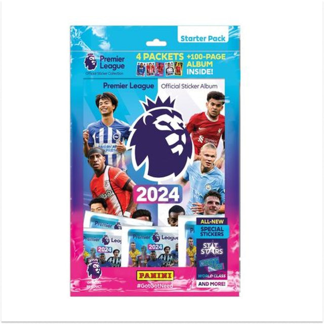 Premier League Sticker Starter Set 4 Packets