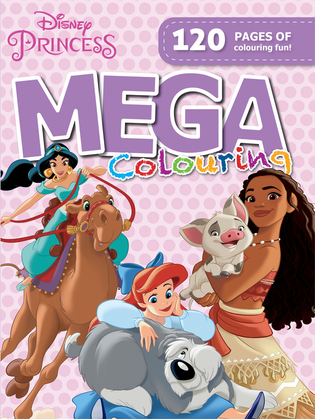 Disney Princess 120 Page Mega Colour And Activity Book