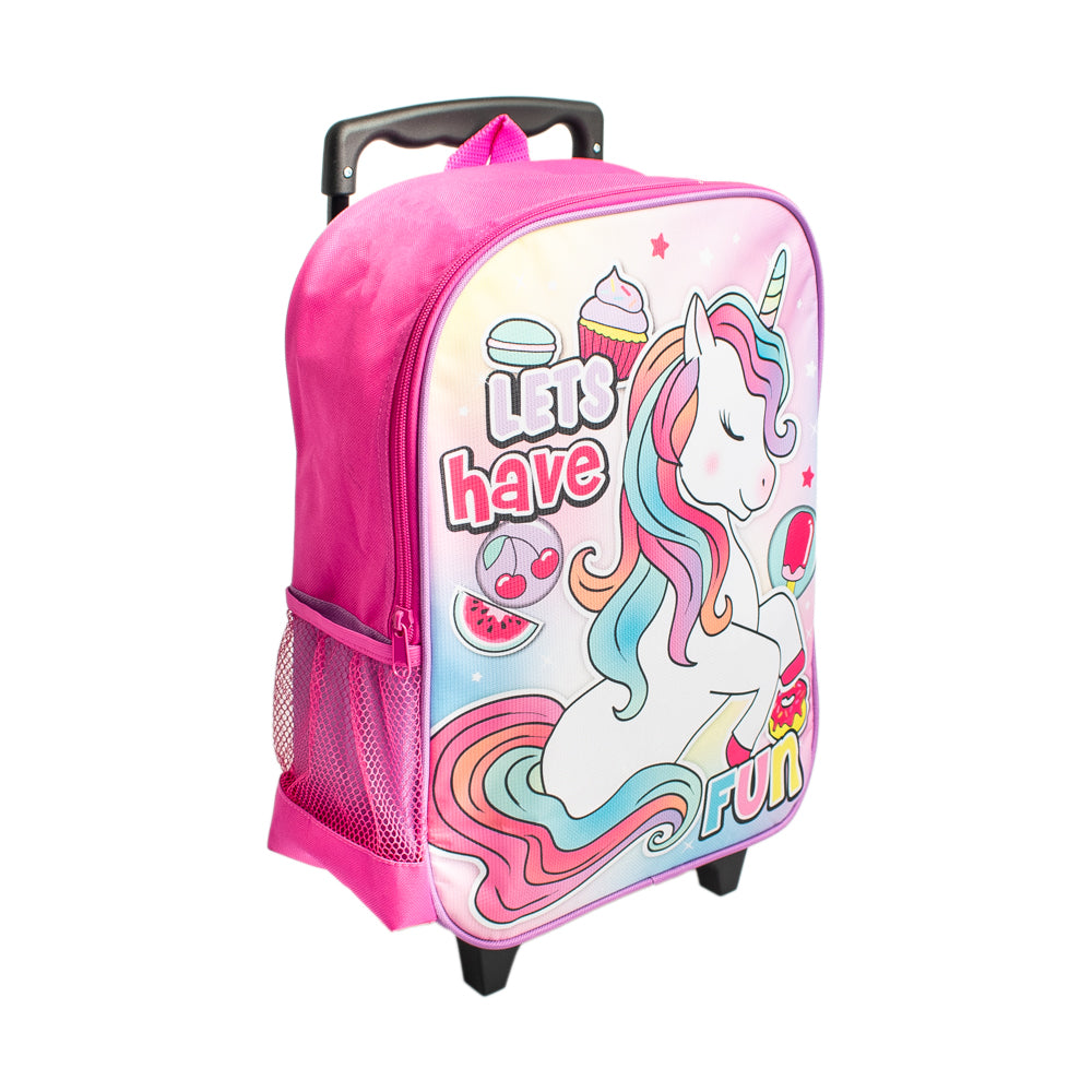 add wheels to favorite backpack kids Sweet Unicorn Trolley Backpack – Toy Kingdom South Africa