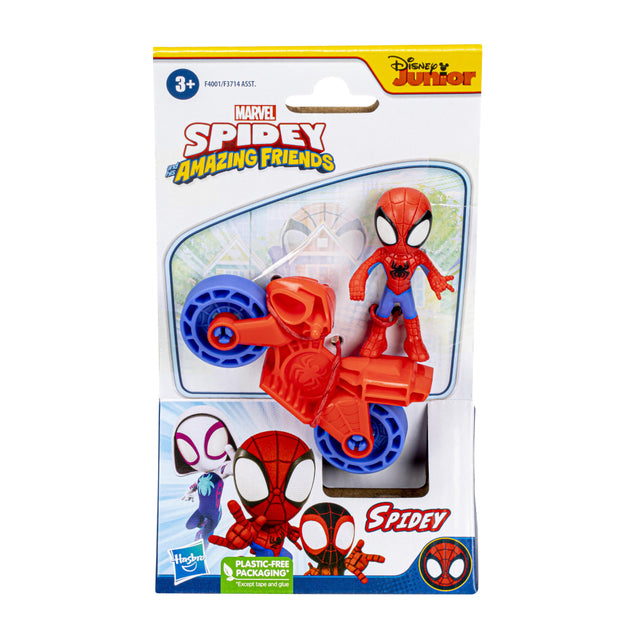 Hasbro Spiderman Bike And Figures Assorted