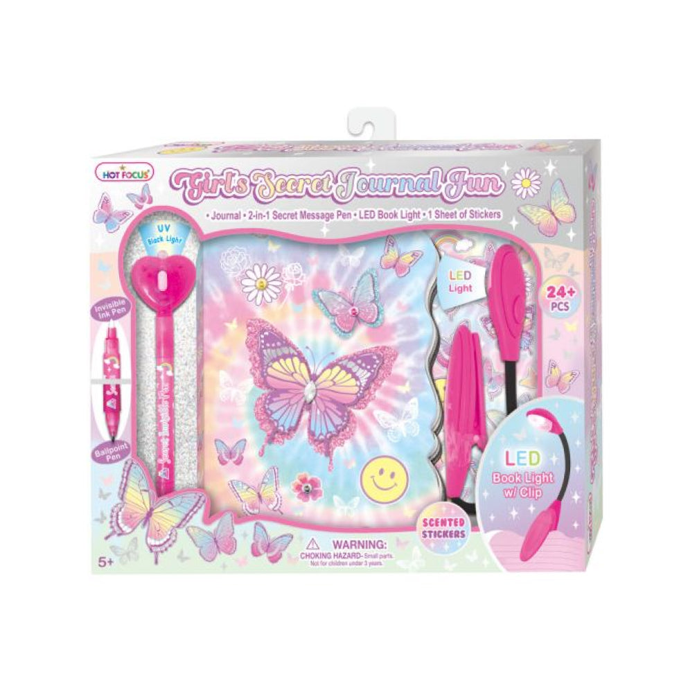 Hot Focus Tie Dye Butterfly Secret Journal Fun Set – Toy Kingdom