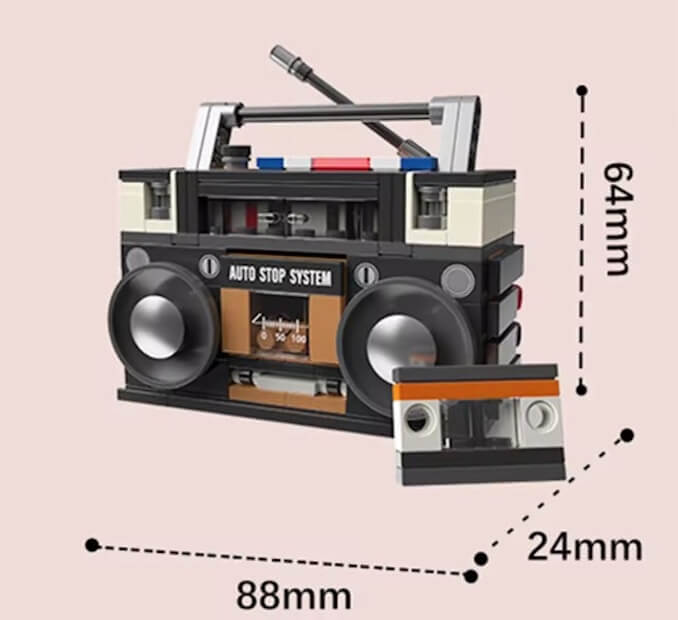 1979 Retro Cassette Music Player - 146 Pieces – Toy Kingdom South