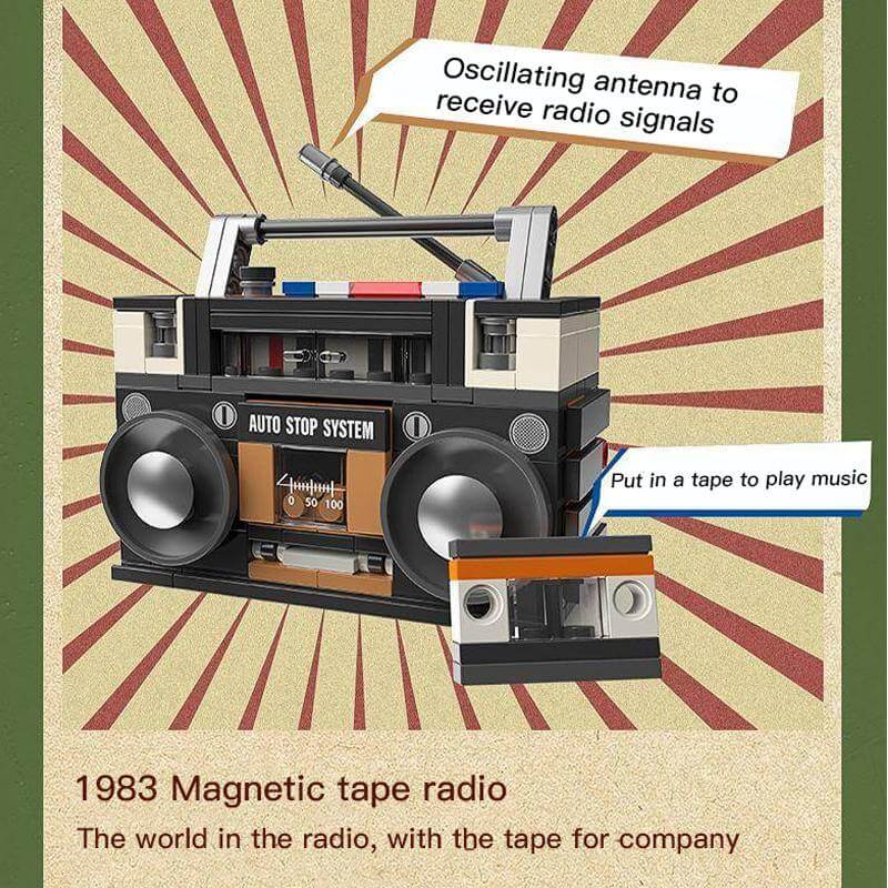 1979 Retro Cassette Music Player - 146 Pieces – Toy Kingdom South