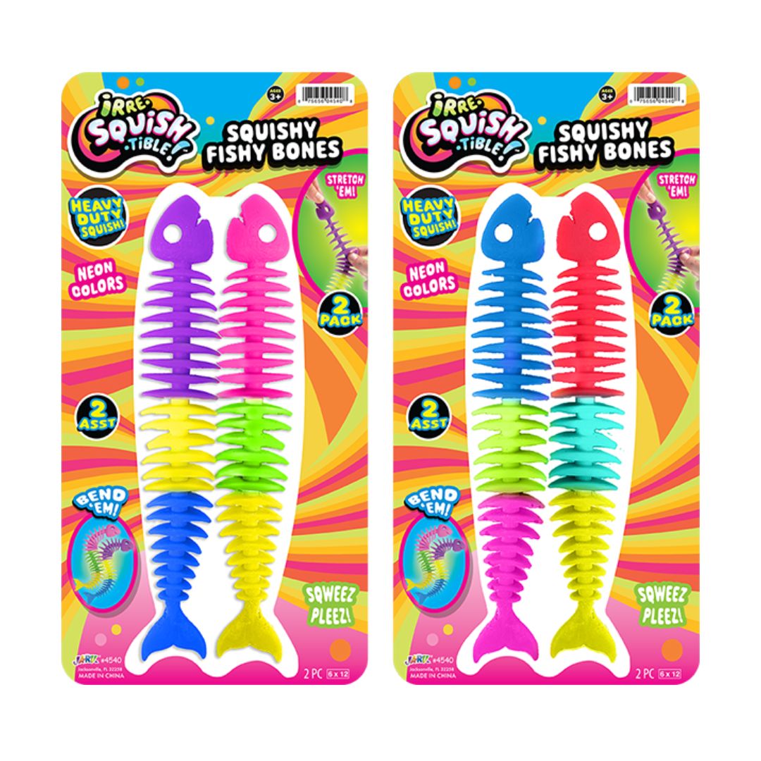 Irre Squish Tible Bone Fish 2 Pack Assorted – Toy Kingdom South Africa