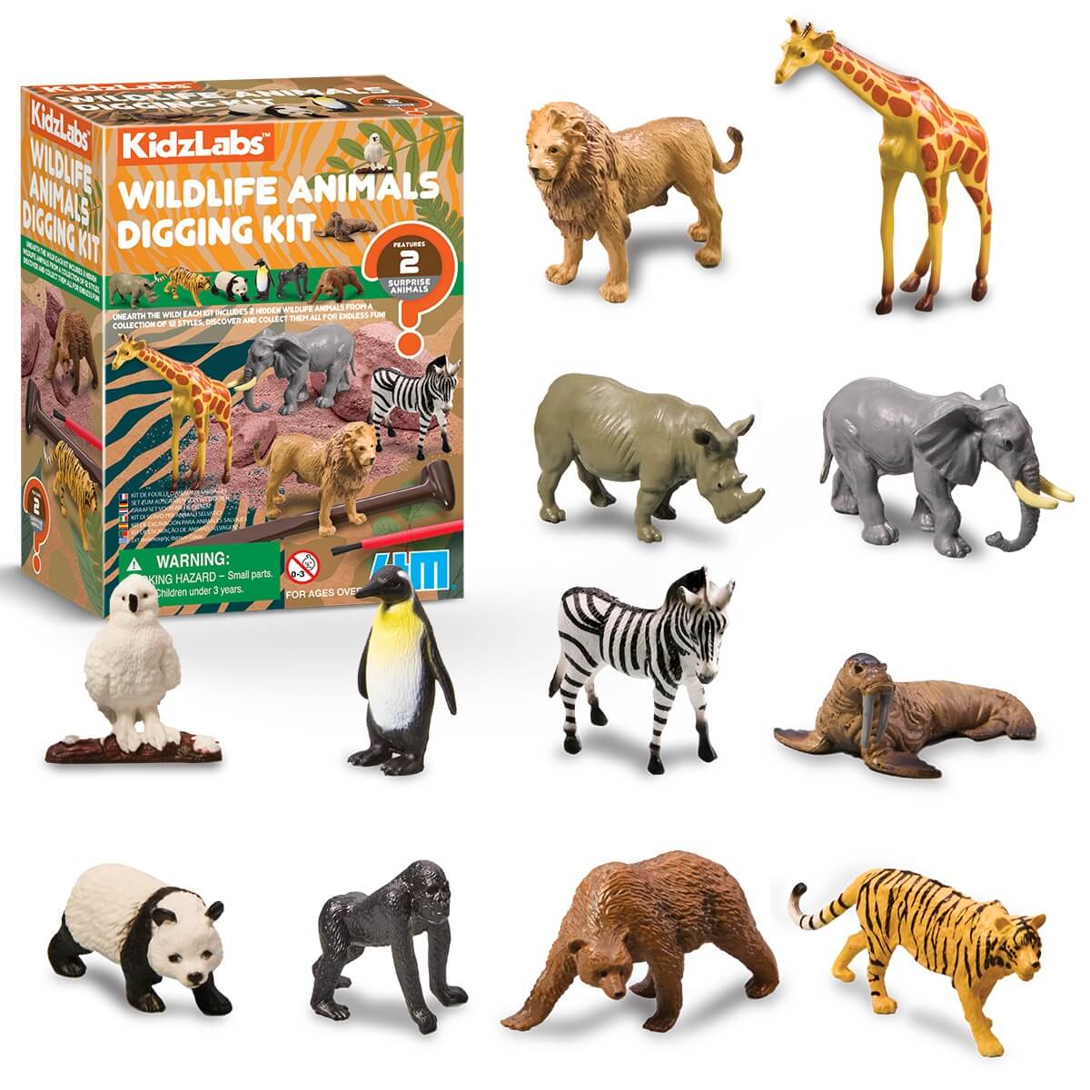 Kidzlabs - Wildlife Animals Digging Kit – Toy Kingdom South Africa