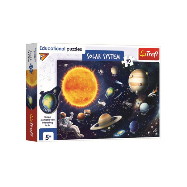 Larsen Solar System Puzzle - Dutch Edition 70 Piece Frame Puzzle For Kids Education