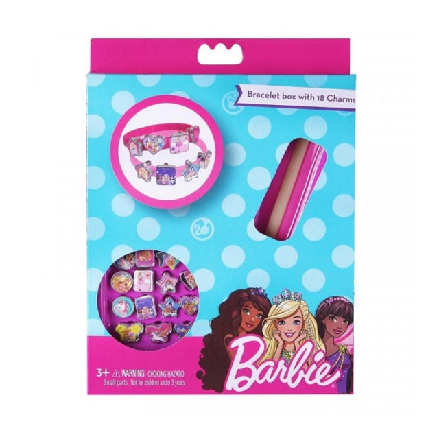 Barbie Bracelet Box With 18 Charms