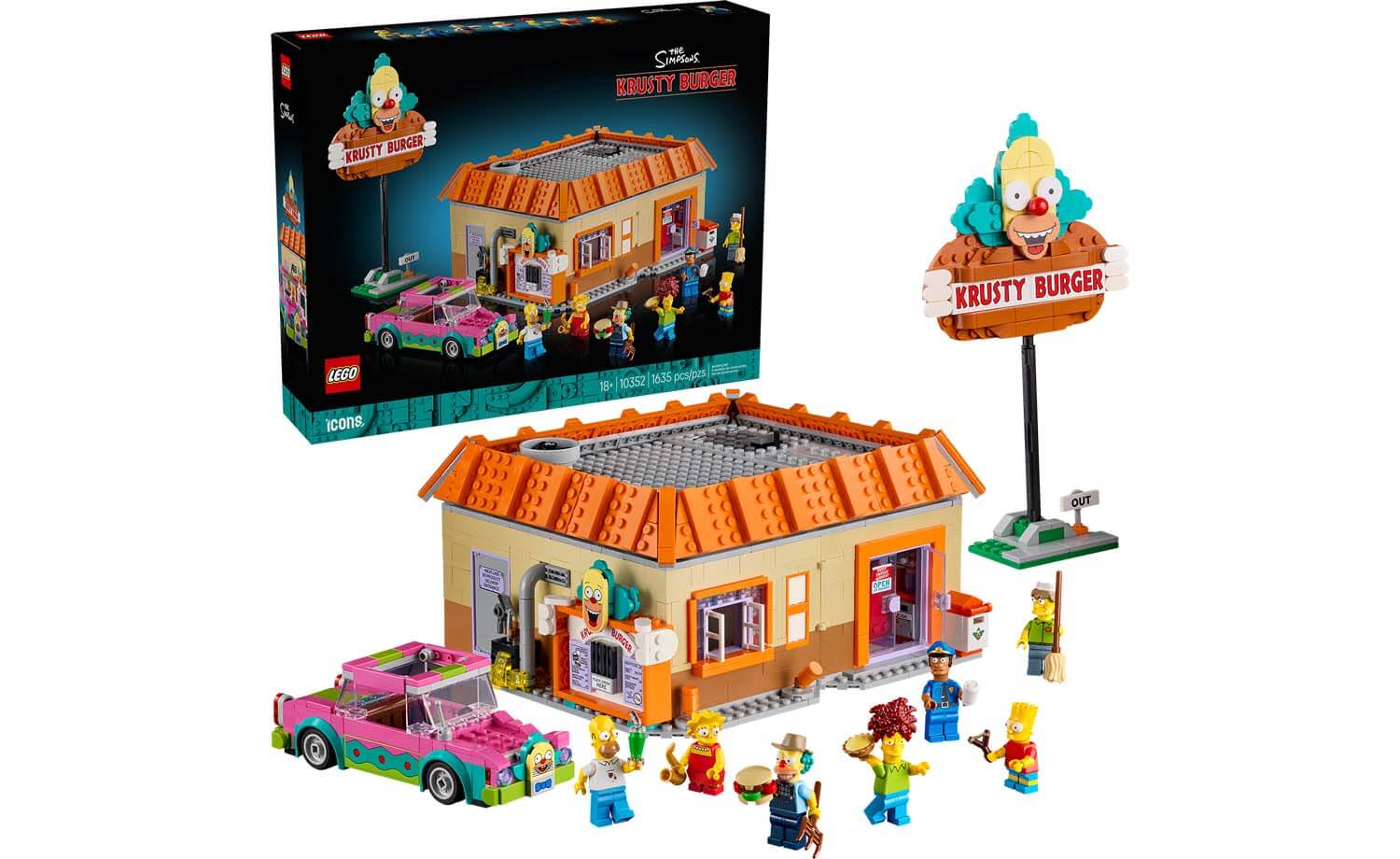 LEGO® ICONS™ The Simpsons™: Krusty Burger – Toy Kingdom South Africa