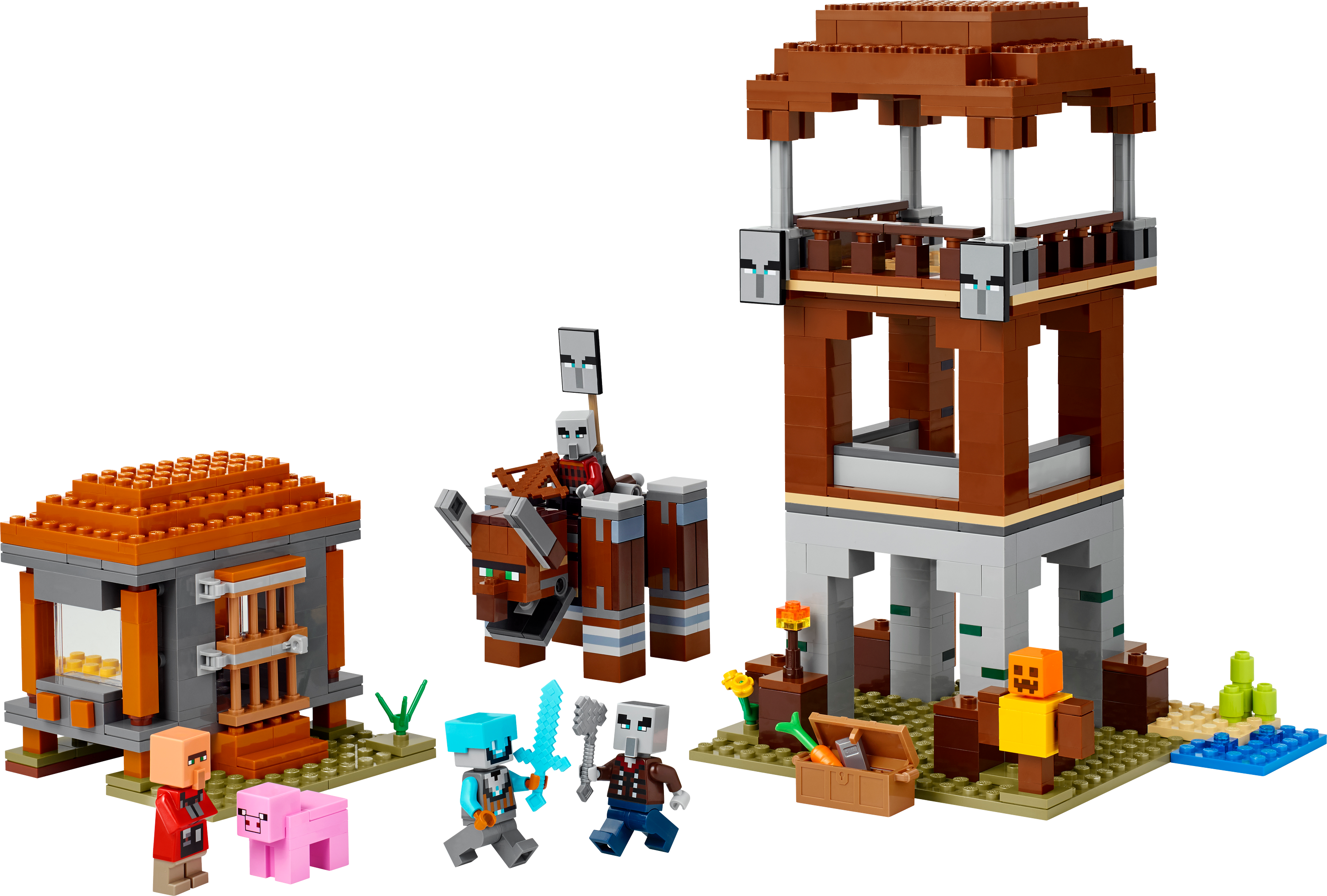 LEGO® Minecraft® The Pillager Outpost And Ravager – Toy Kingdom