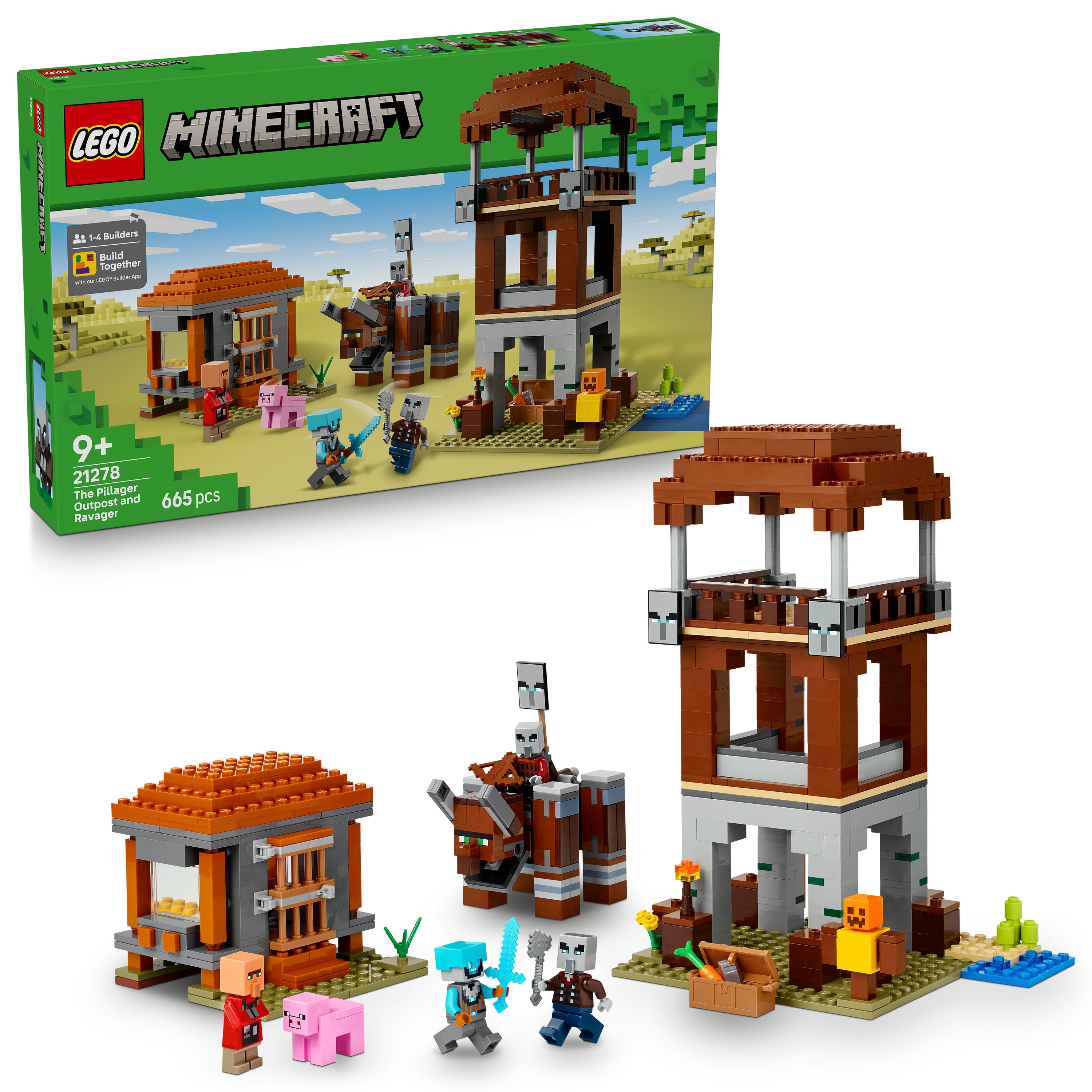 LEGO® Minecraft® The Pillager Outpost And Ravager – Toy Kingdom