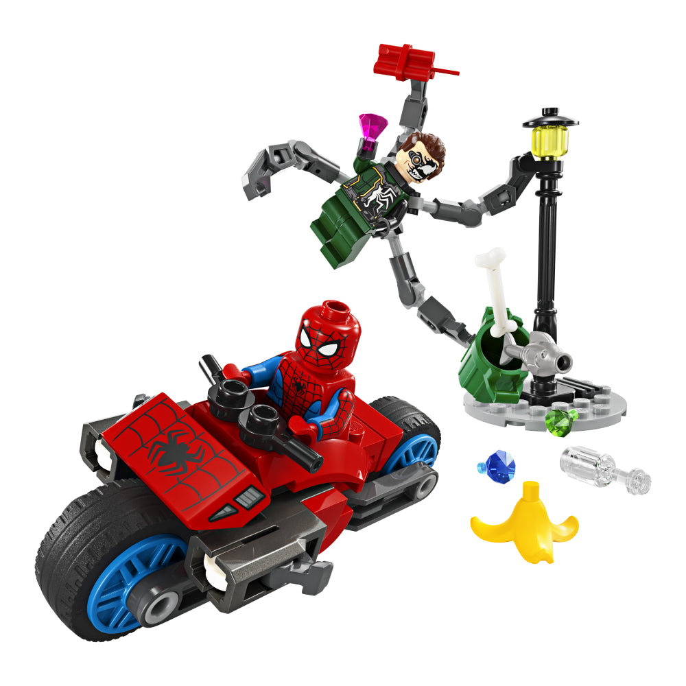 LEGO® Marvel Motorcycle Chase: Spider-Man vs. Doc Ock 76275 – Toy