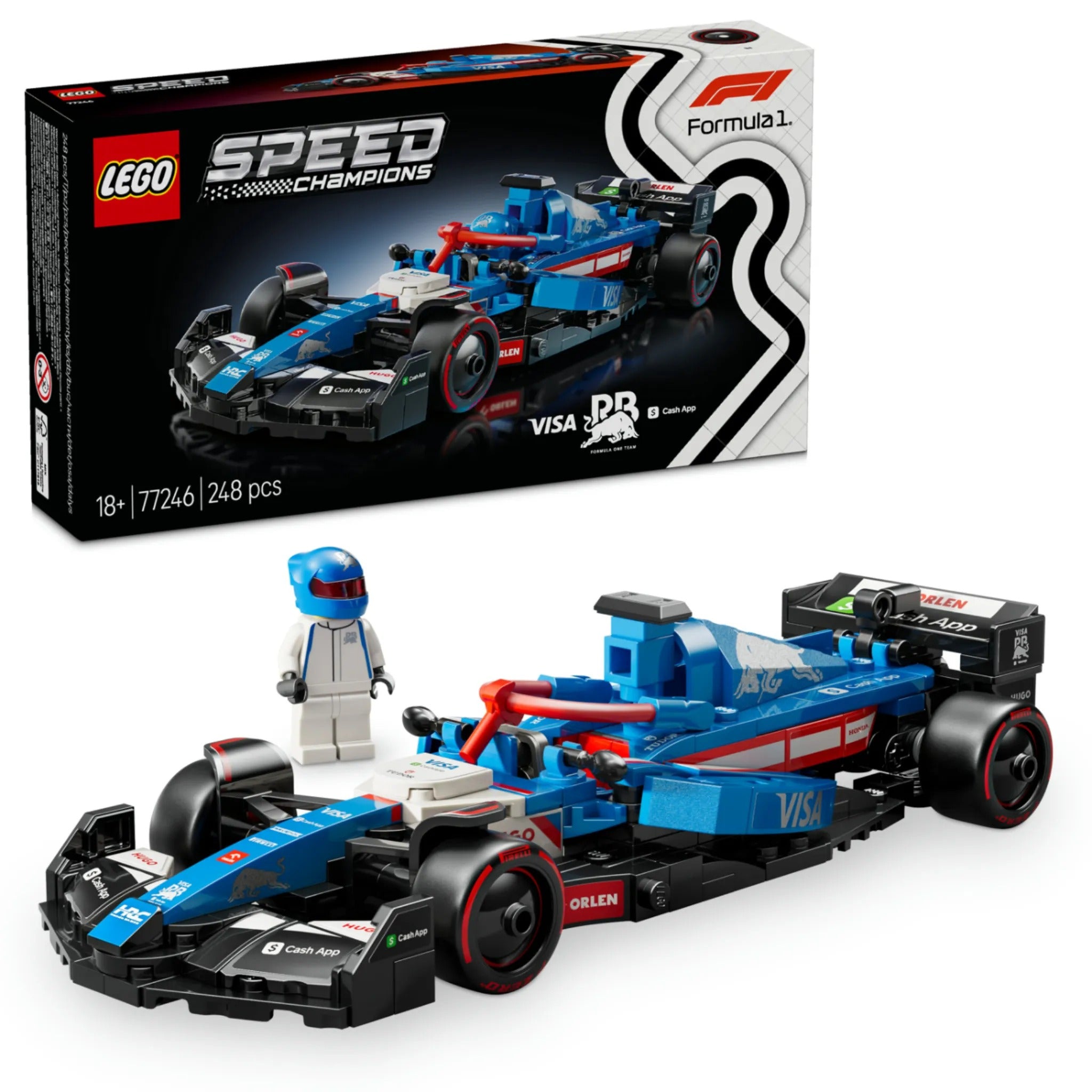 LEGO® Speed Champions Visa Cash App RB VCARB 01 F1® Race Car – Toy