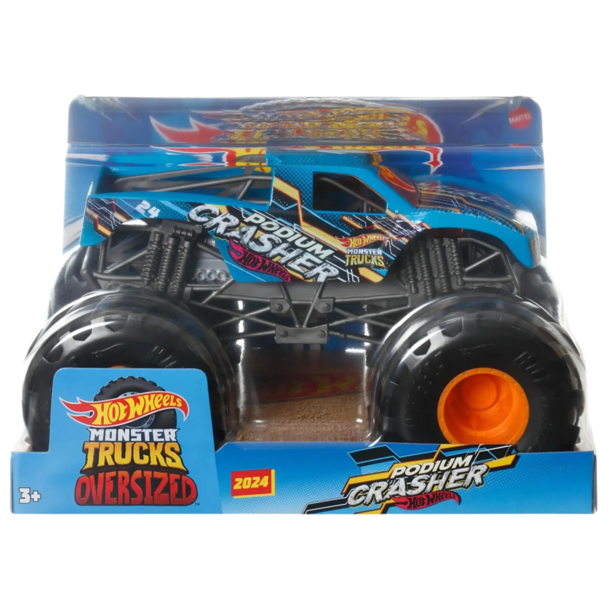 Hot Wheels Monster Trucks Oversized 1:24 Scale Die-Cast Assorted