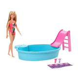 Barbie Pool With Doll   Blonde Hair