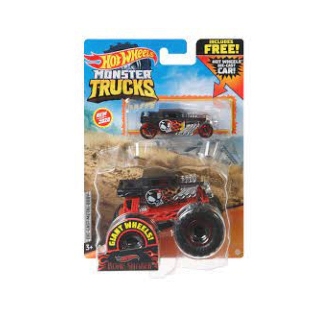 Hot Wheels Monster Trucks 1:64 2Pck Vechile Assorted