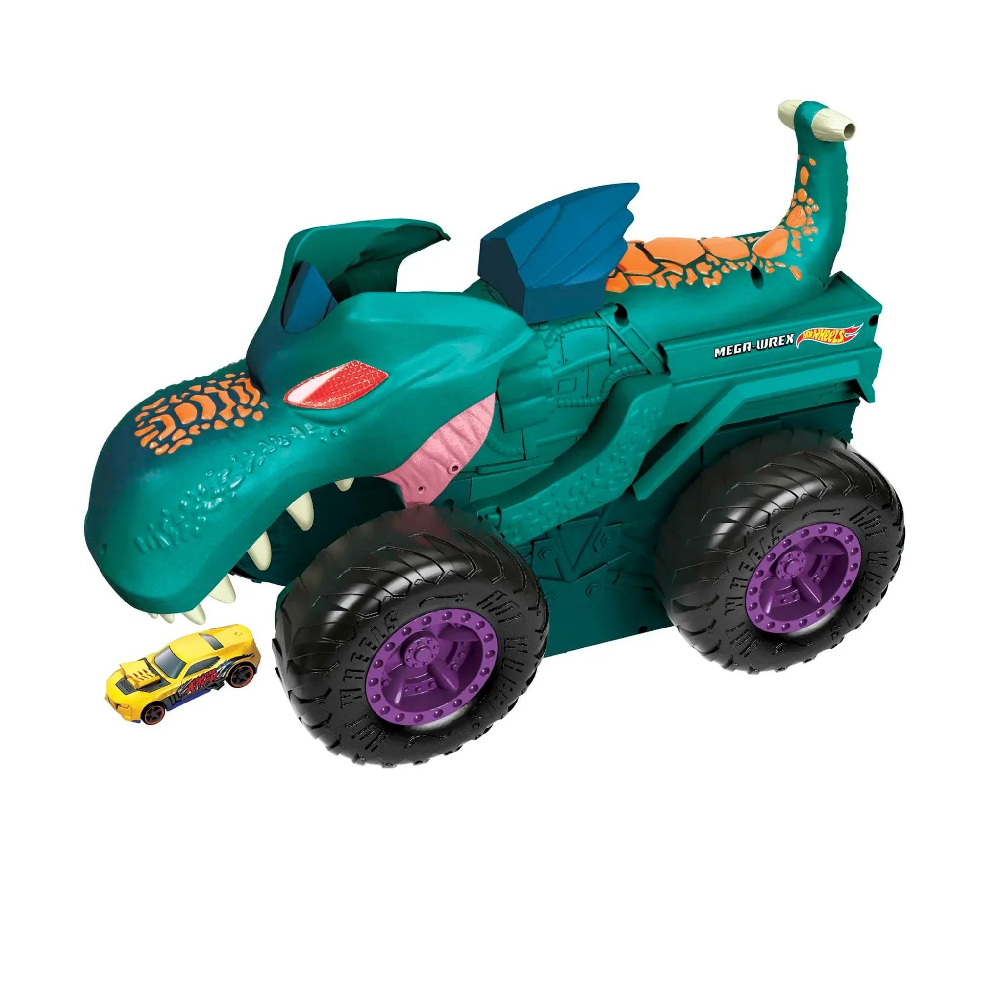 Hot Wheels Hot Wheels RRRumblers MOTOR⑥ Hot Wheels Monster Trucks Car Chompin' Mega-Wrex Vehicle – Toy
