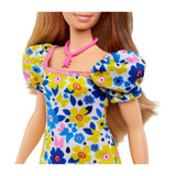 Barbie Fashion Yellow Blue Floral