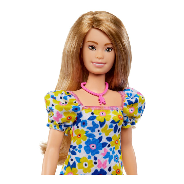 Barbie Fashion Yellow Blue Floral