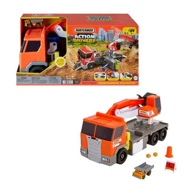 Matchbox Transforming Excavator