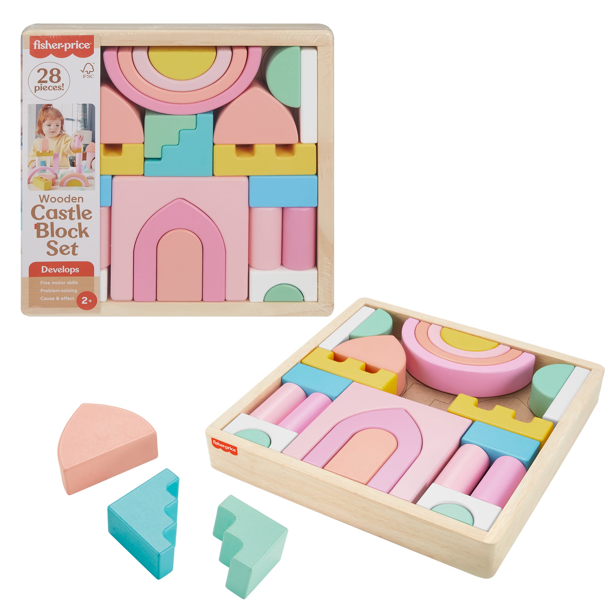 Fisher-Price Wooden Castle Block Set – Toy Kingdom South Africa