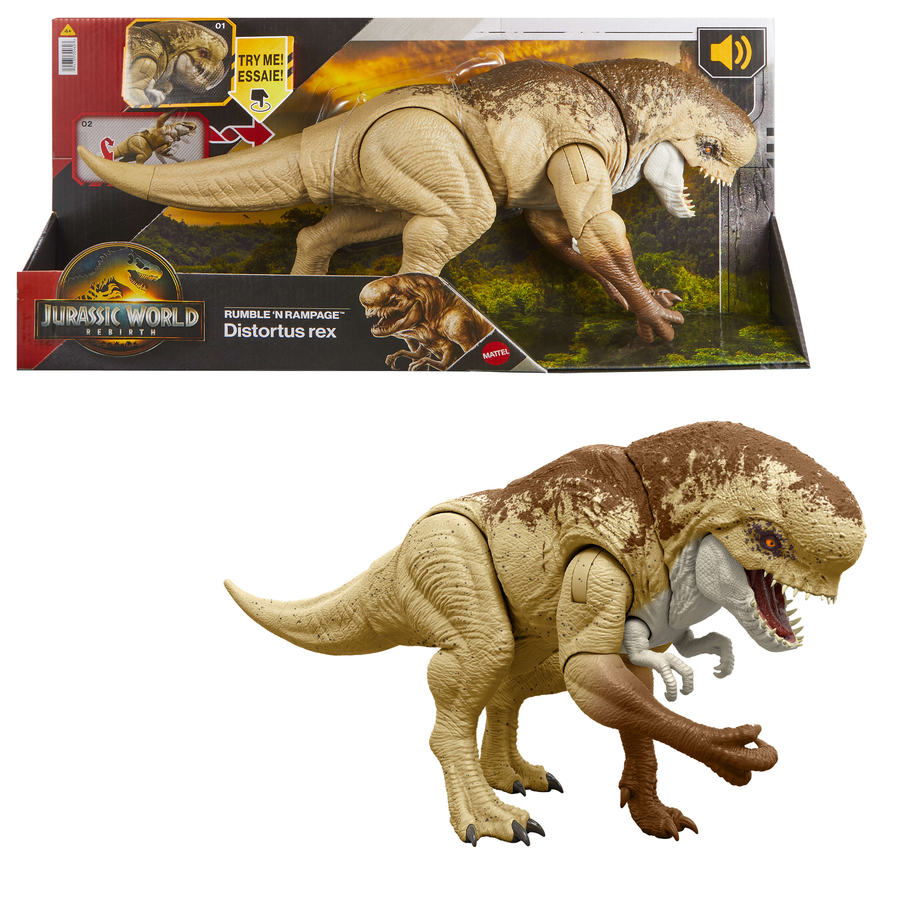 (スー)ANT★REX Jurassic World Rebirth Rumble and Rampage Distortus Rex Villain