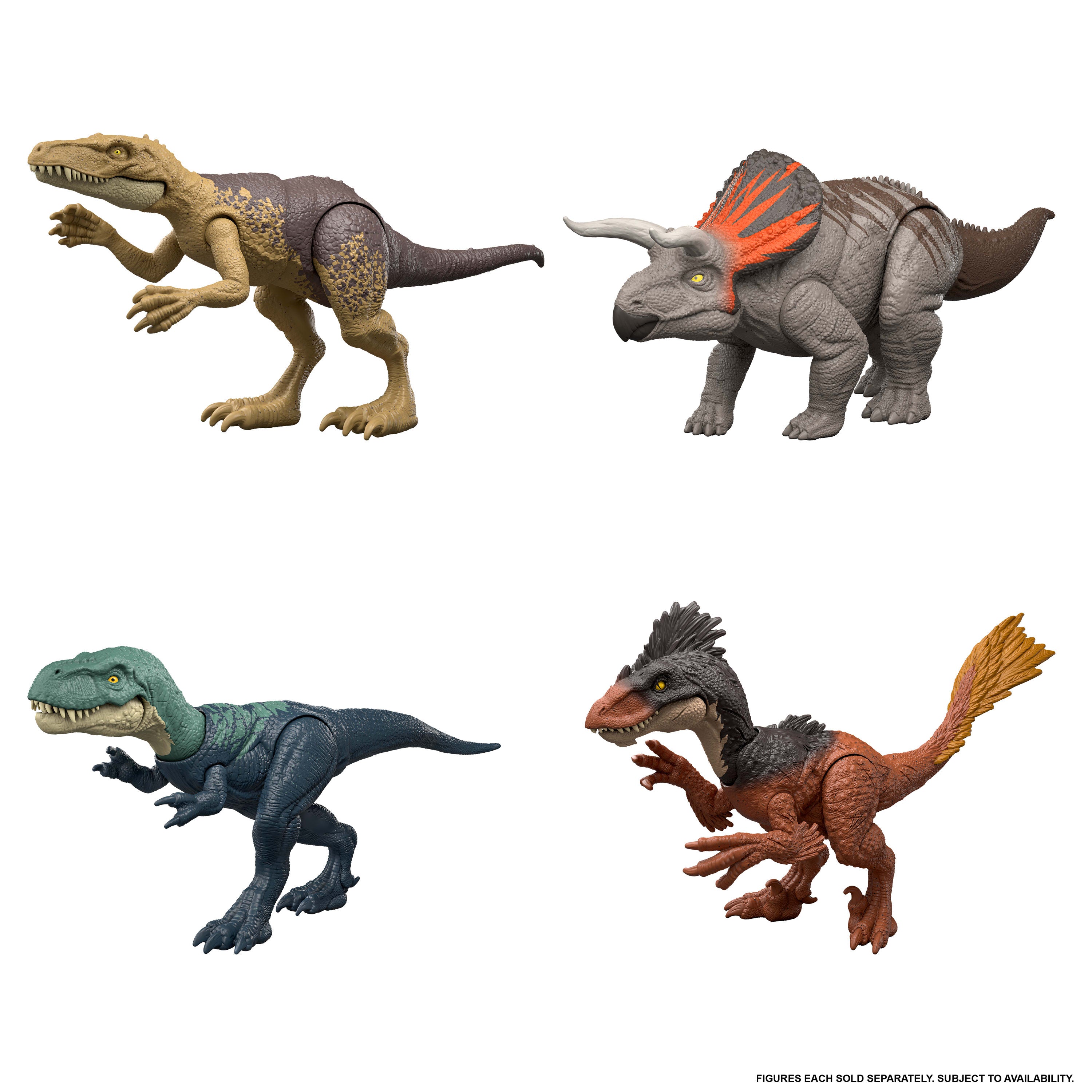 Assorted Jurassic World Rebirth Strike Attack Dinosaur Figure
