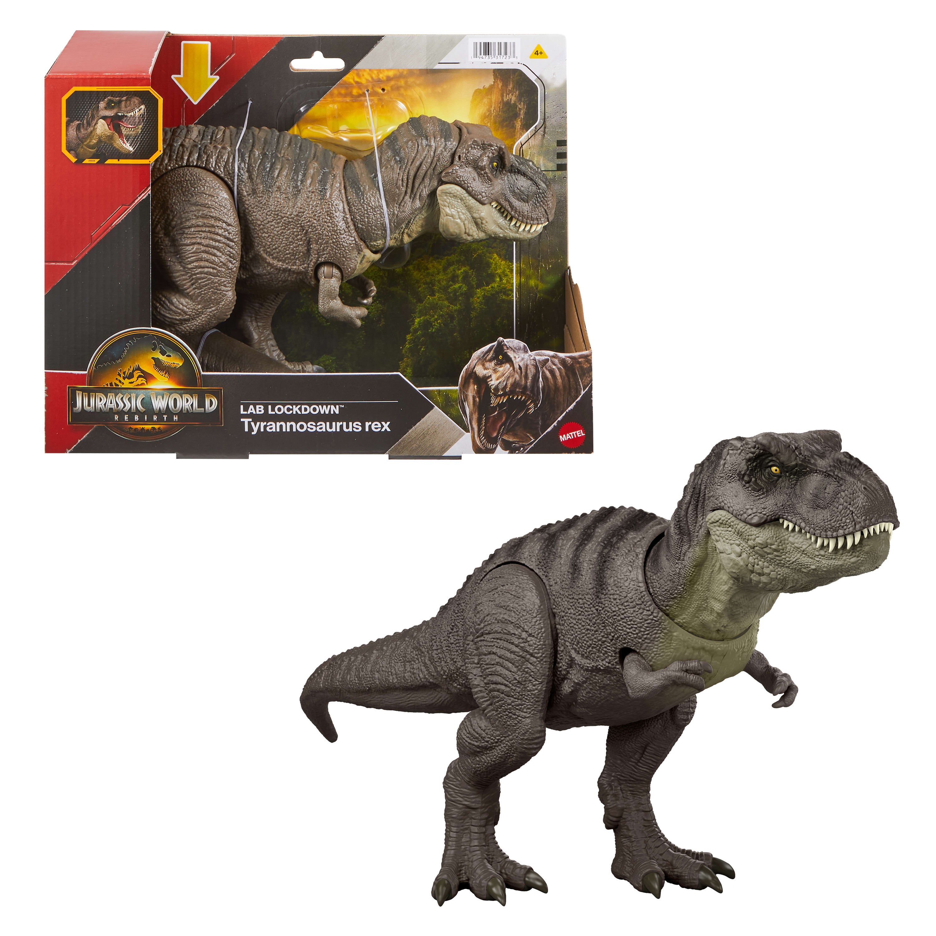 Jurassic World Rebirth Lab Lockdown Tyrannosaurus Rex Action