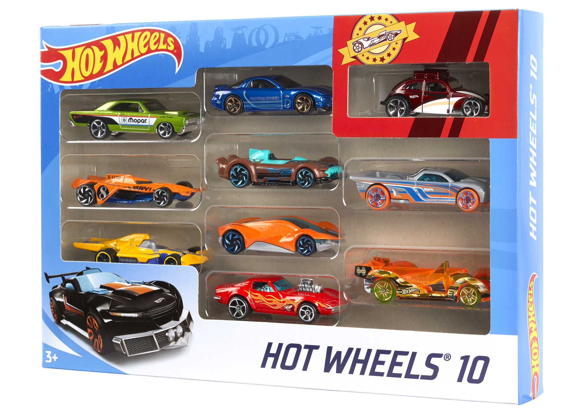 Hot Wheels 10-Pack 1:64 Scale Vehicle Assorted – Toy Kingdom South