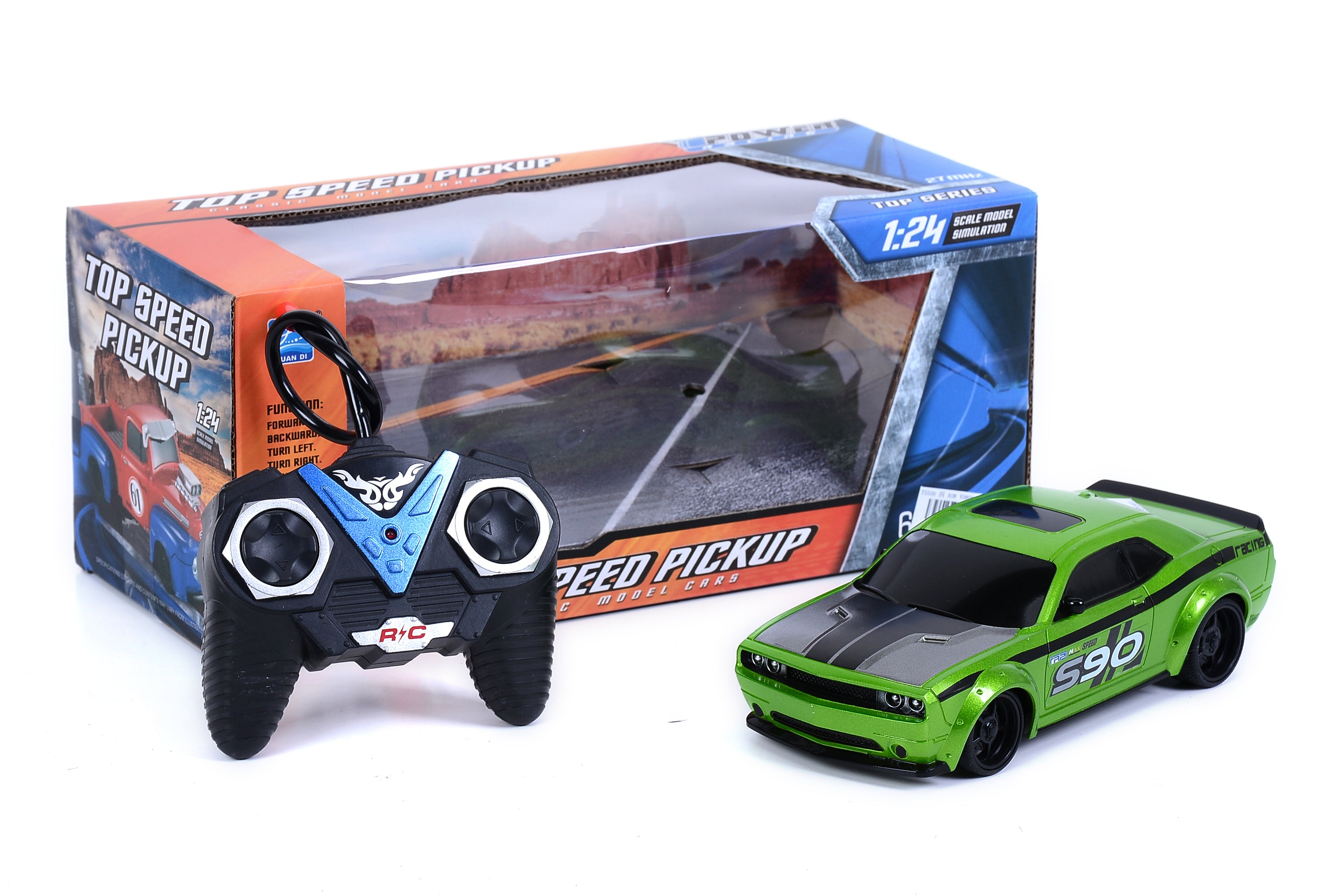 1:24 4-Function R/C Car Green – Toy Kingdom South Africa